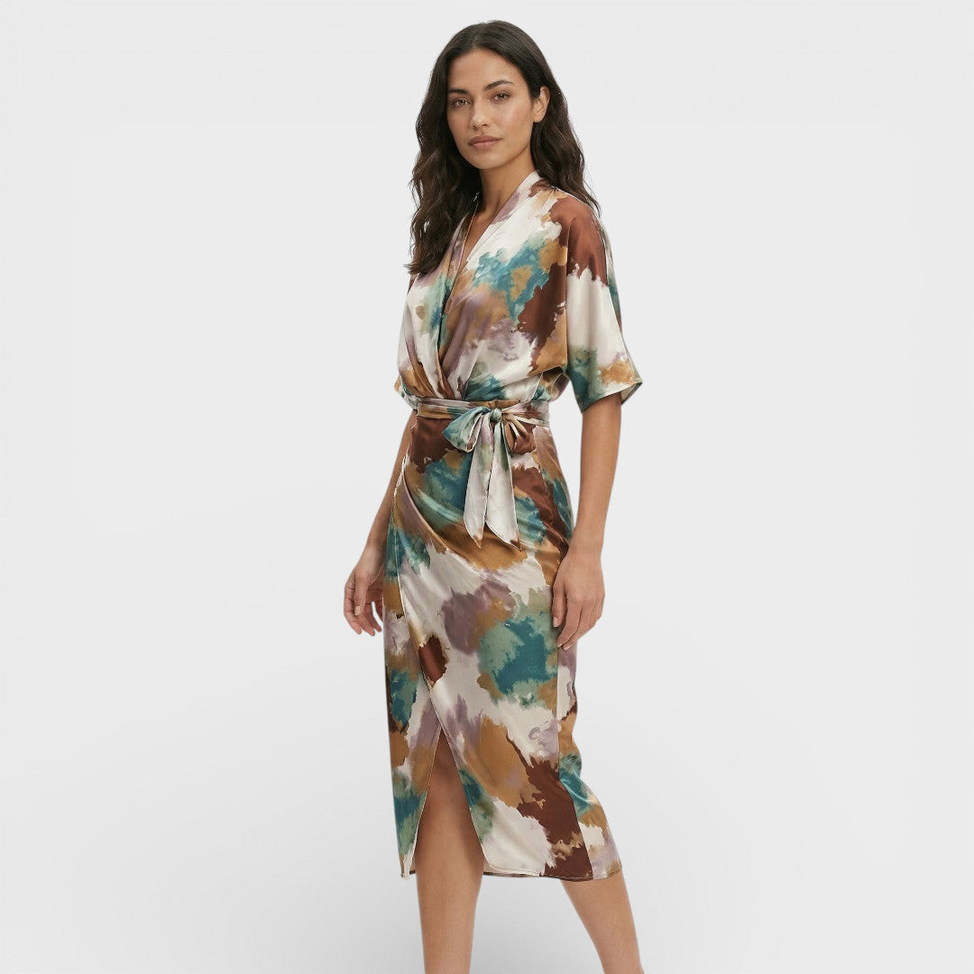 Abito lungo Scollo Pico donna