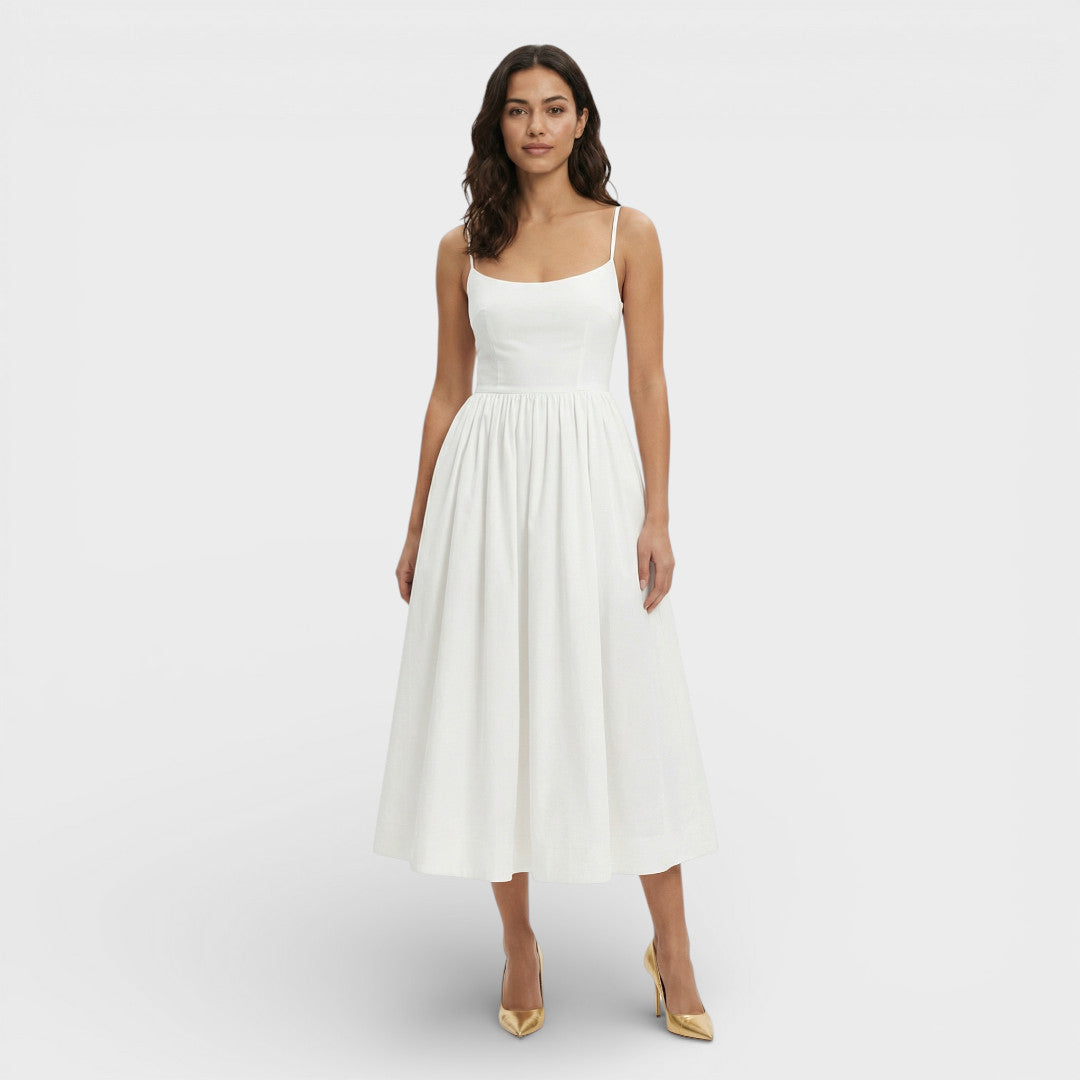 Abito midi donna Spalline Aline