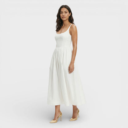 Abito midi donna Spalline Aline