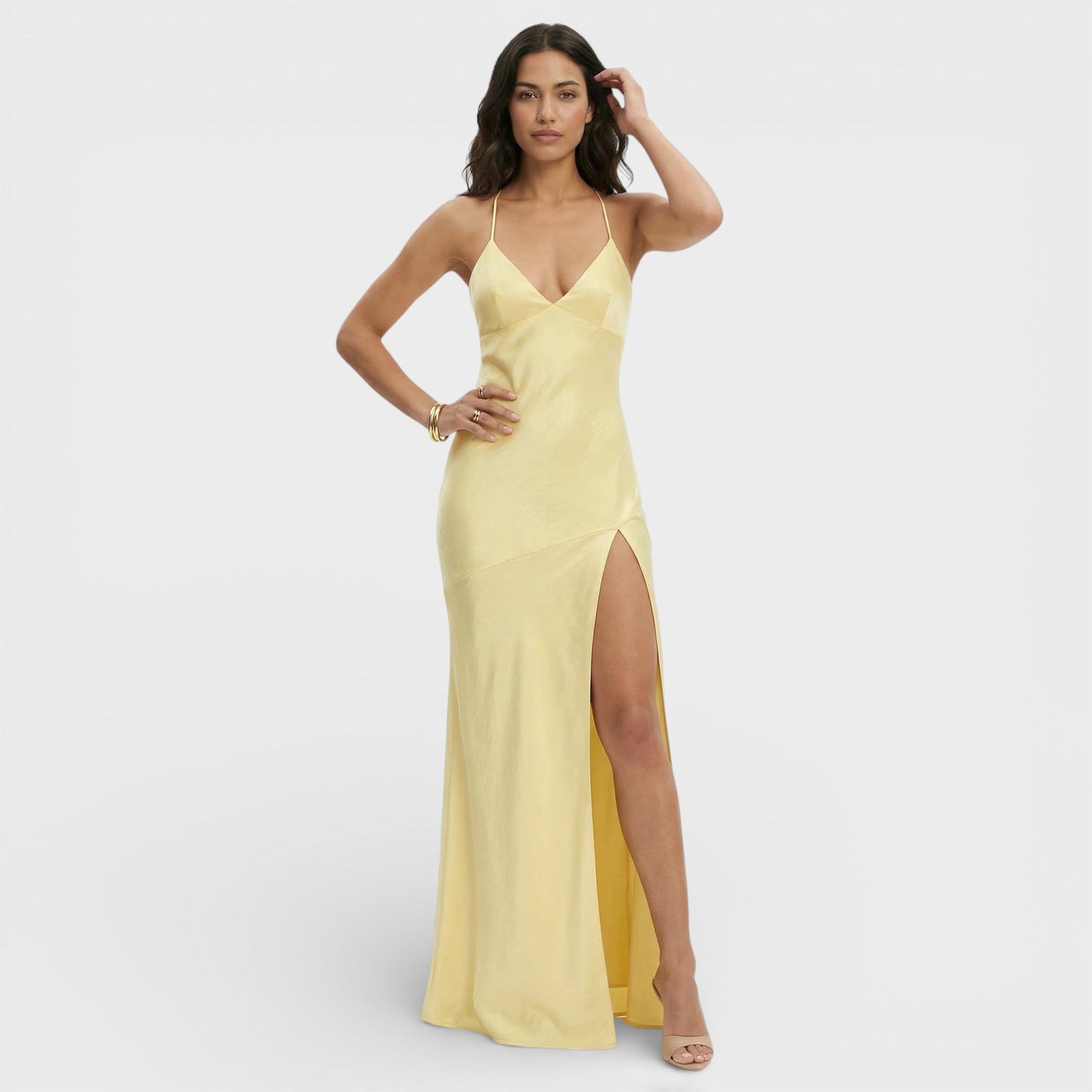 Abito maxi Spacco Elegante donna