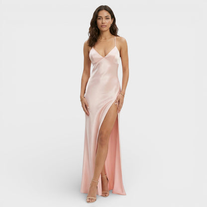 Abito maxi Spacco Elegante donna
