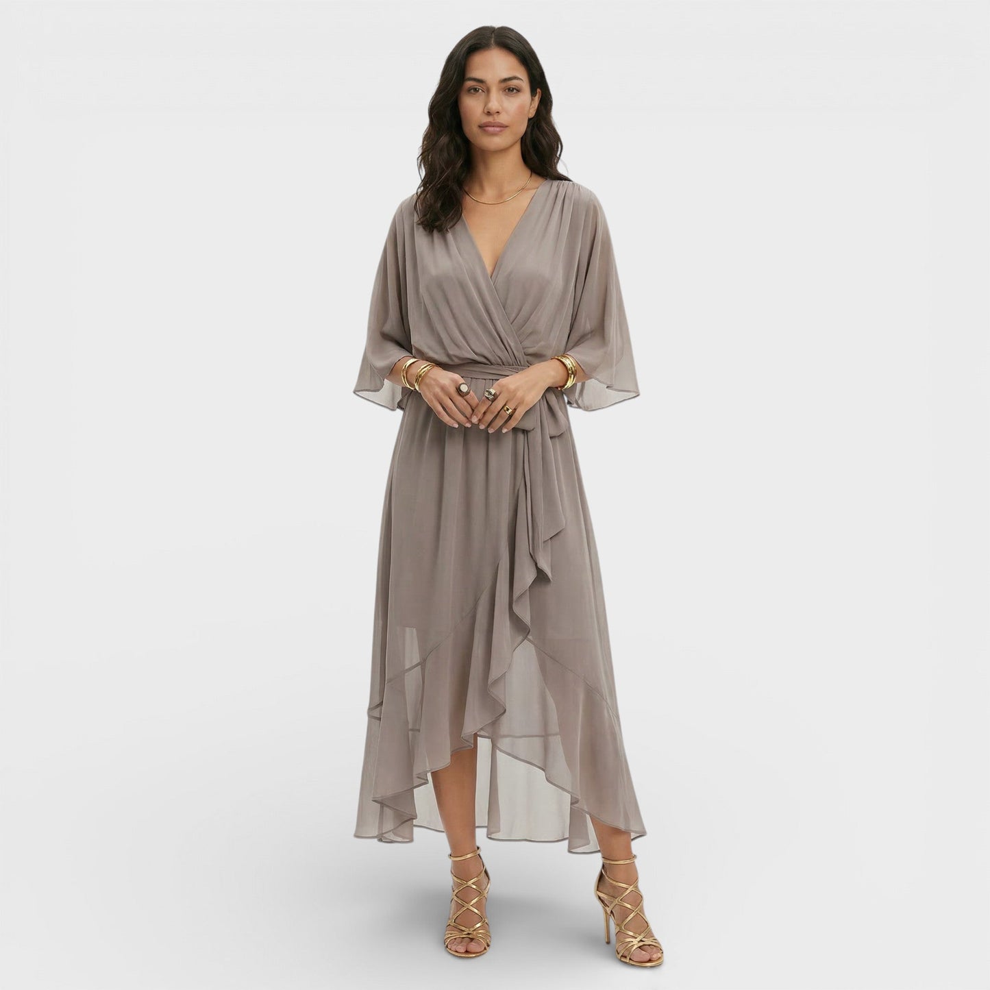 Abito Scollo Pico donna Elegante