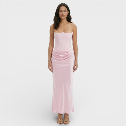Abito maxi Corsetto Strapless donna