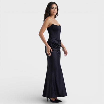 Abito maxi Corsetto Strapless donna
