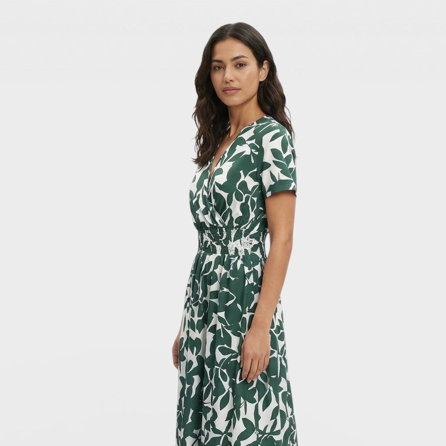 Abito Stampa Scollo Pico donna