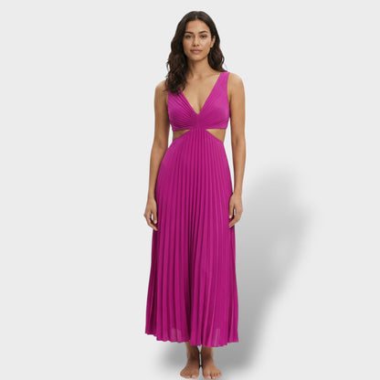 Abito midi Plissettato Elegante donna