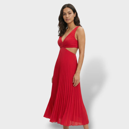 Abito midi Plissettato Elegante donna