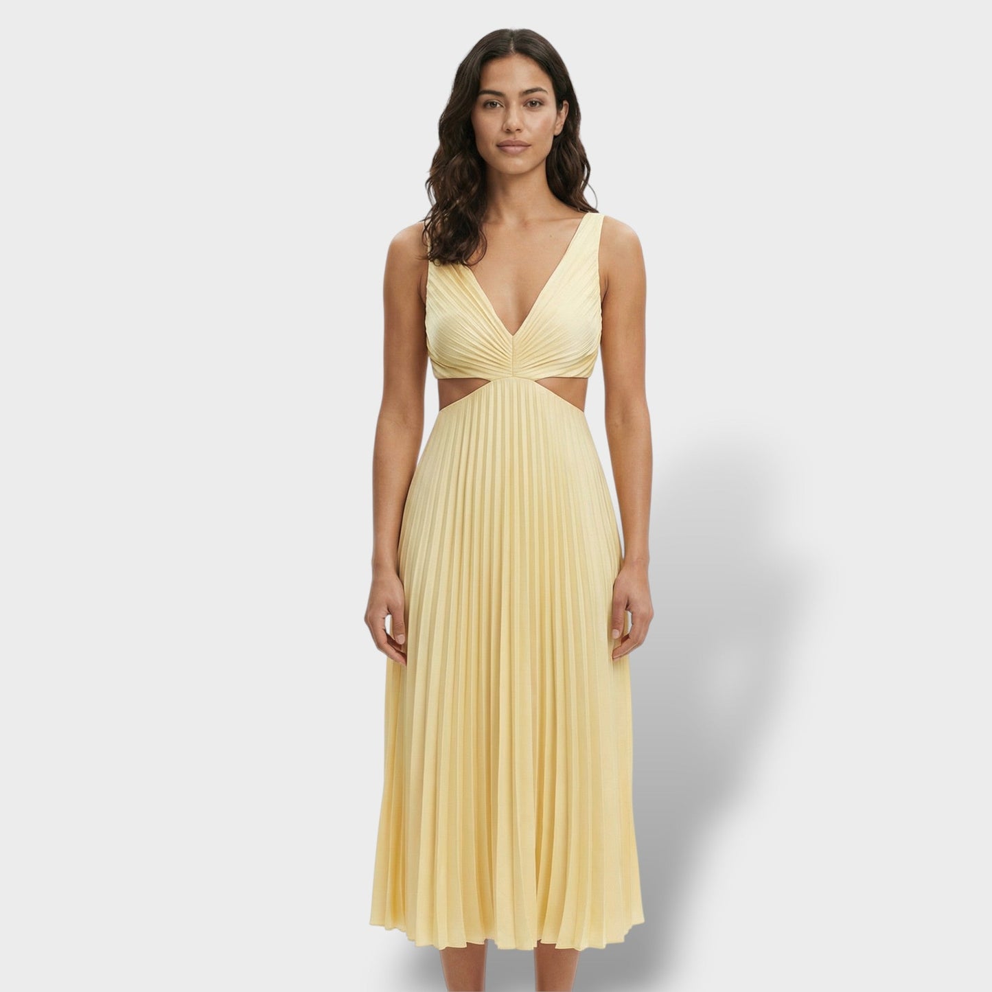 Abito midi Plissettato Elegante donna