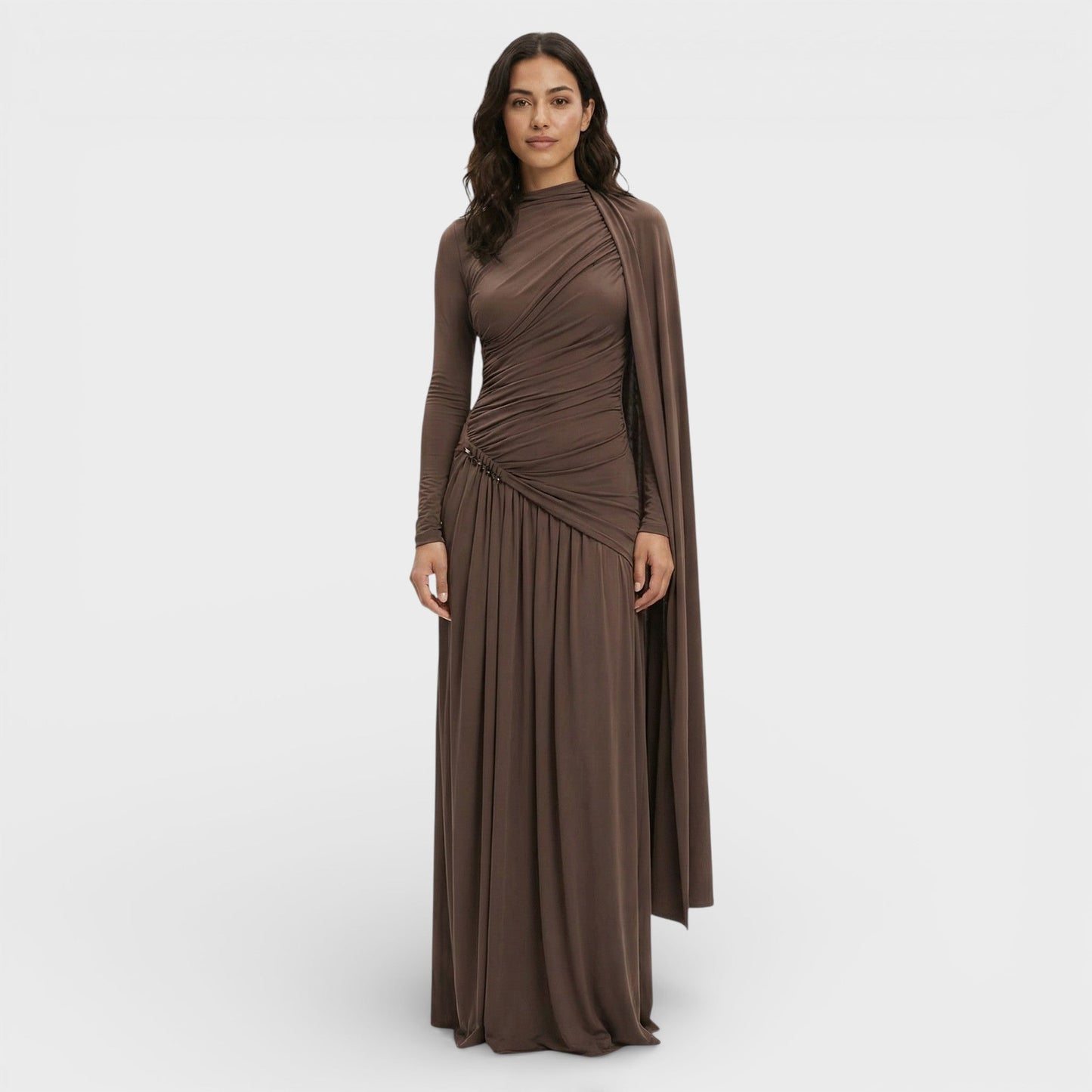 Abito lungo Elegante Plissettato