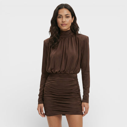 Abito mini Collo alto Elegante