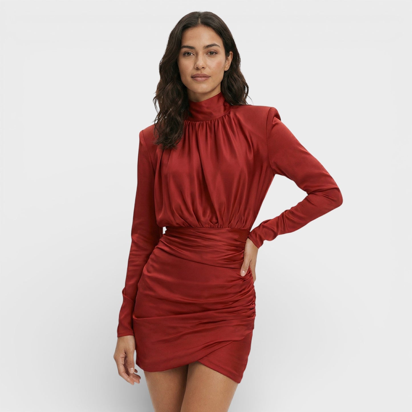 Abito mini Collo alto Elegante