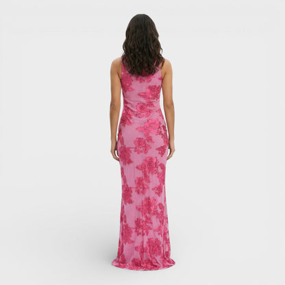 Abito maxi Ricamo Fiori donna