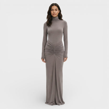 Abito lungo Arricciato Elegante donna