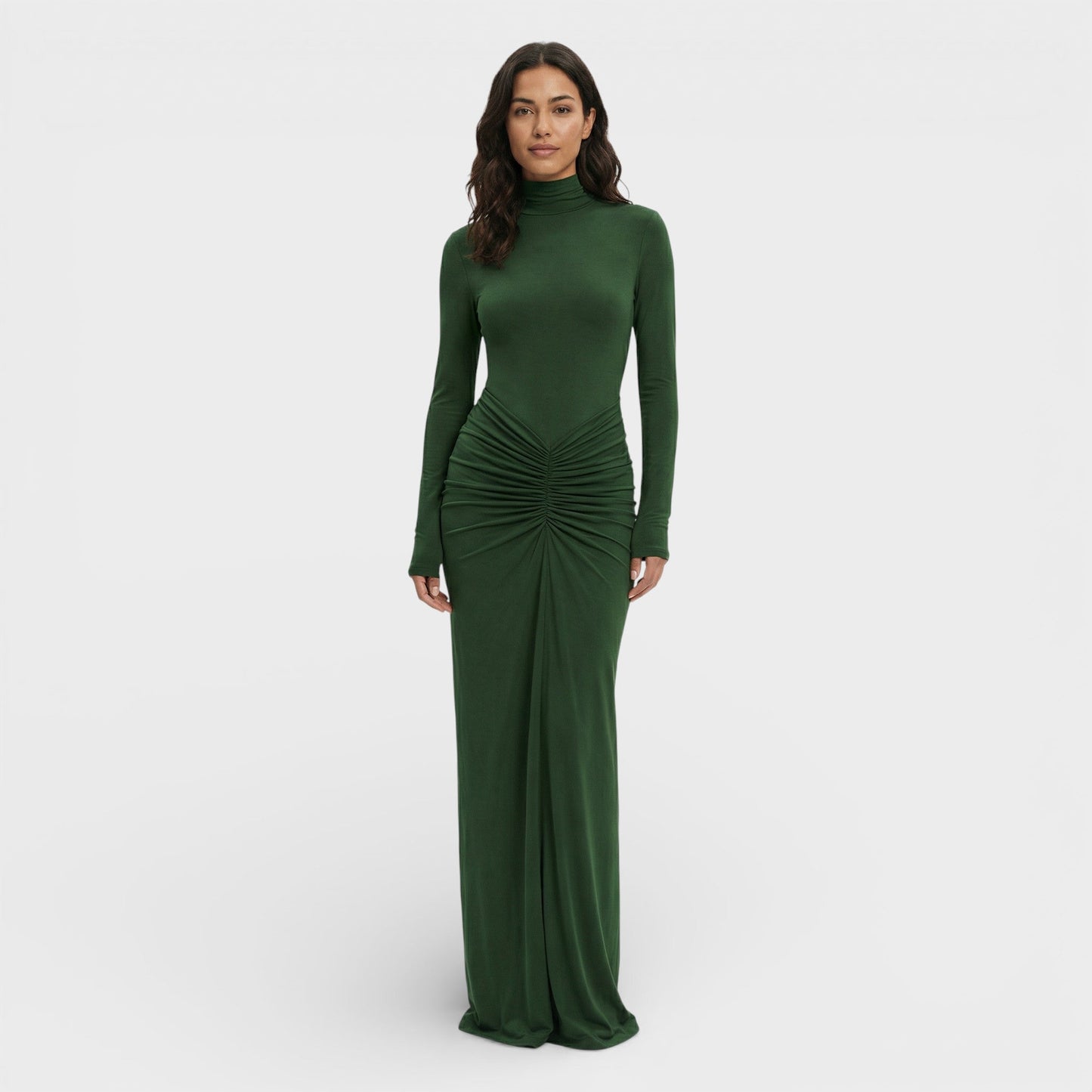 Abito lungo Arricciato Elegante donna