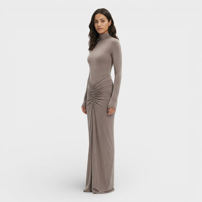 Abito lungo Arricciato Elegante donna