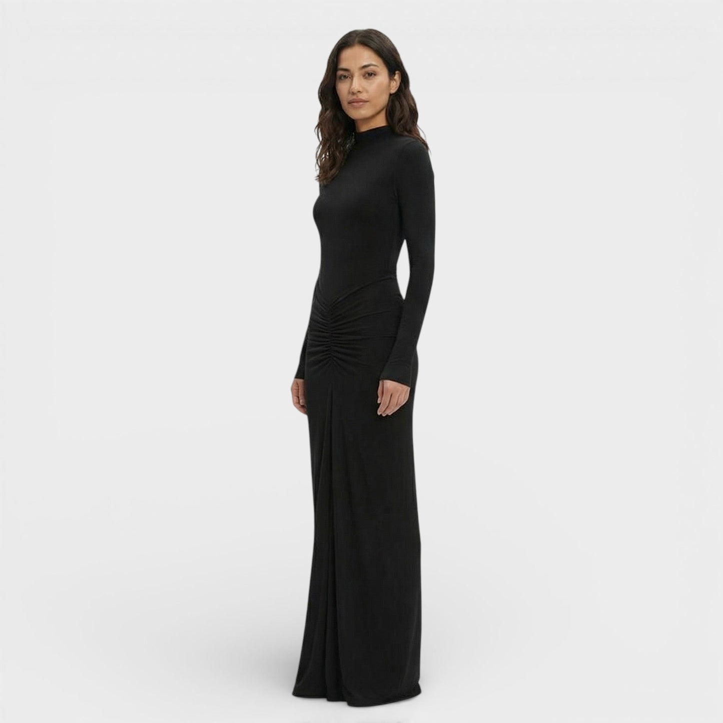 Abito lungo Arricciato Elegante donna