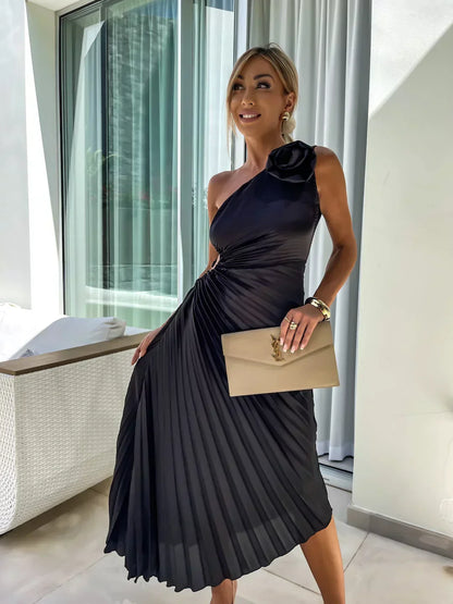 Lizbeth - Abito Maxi di Fiori con Hombro Descubierto