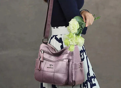 Evangeline | Borsa a Tracolla con Design Multistrato