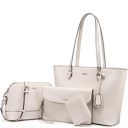 Set borsa a mano e borsa a spalla di 3 Pezzi di pelle