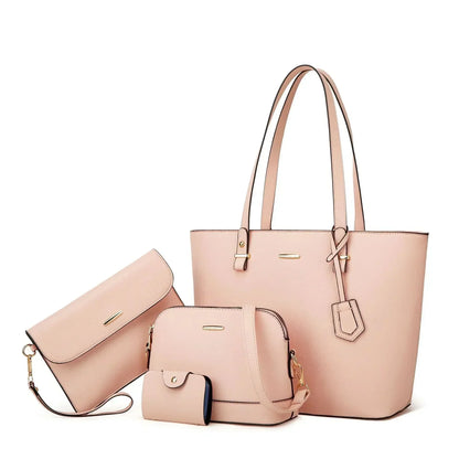 Ashby | Set borsa a mano e tracolla di pelle versatile di 3 Pezzi
