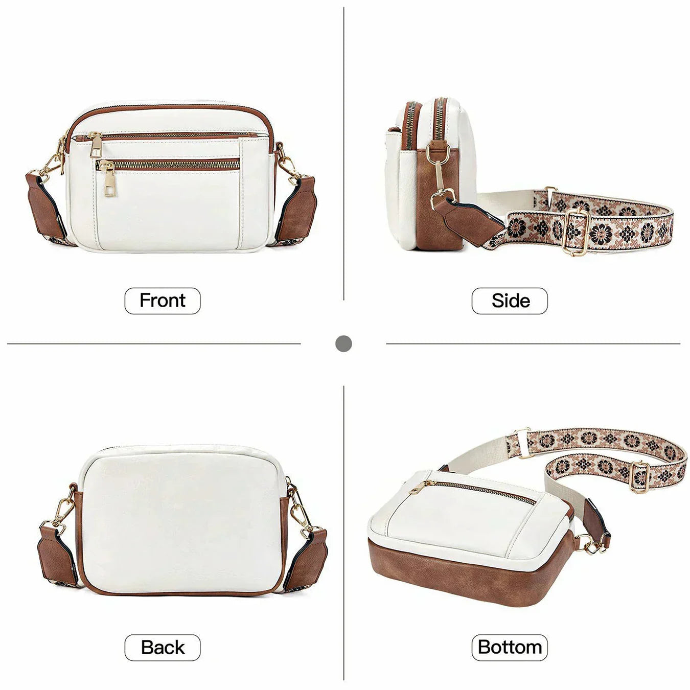 Fifer | Borsa a tracolla con Tracolla Colorata Regolabile