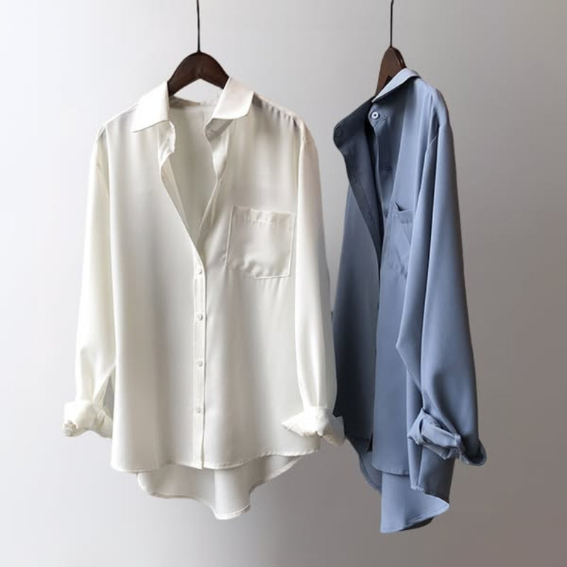 Riley – Blusa di Seta con Eleganza Fluida