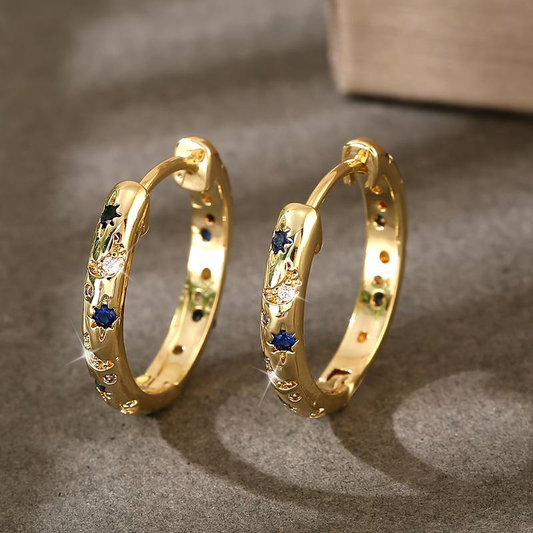 Orecchini a goccia brillanti in oro vintage