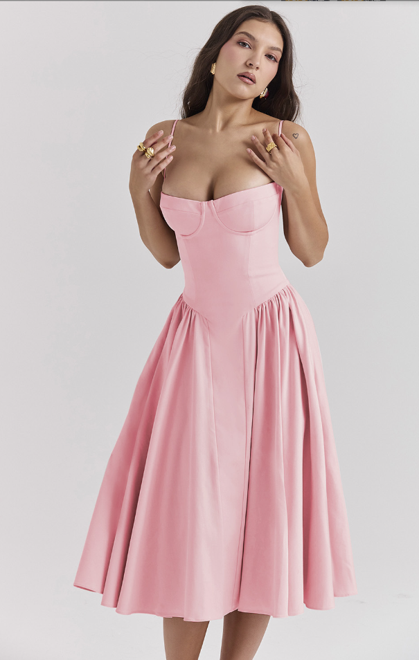 Elara | Abito di Sole con Corsetto Elegante