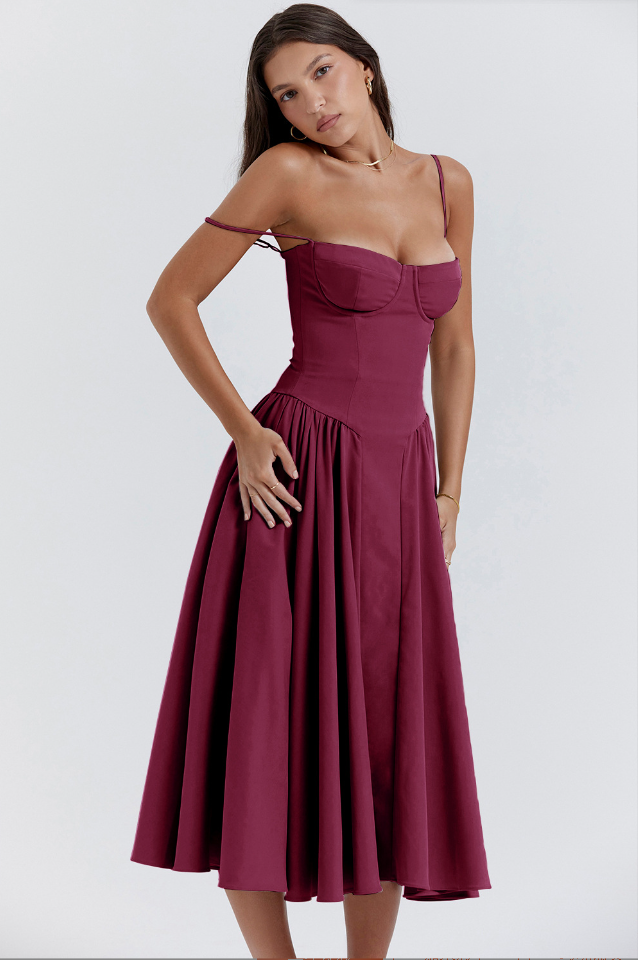 Elara | Abito di Sole con Corsetto Elegante