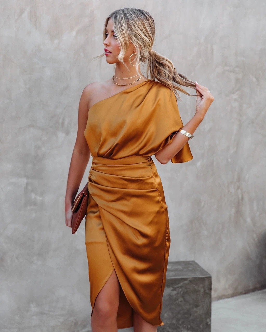 Kaelani | Abito di Raso Chic