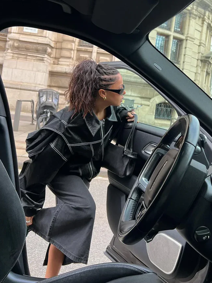 Giacca Oversize di Contraste - Vendita Limitata