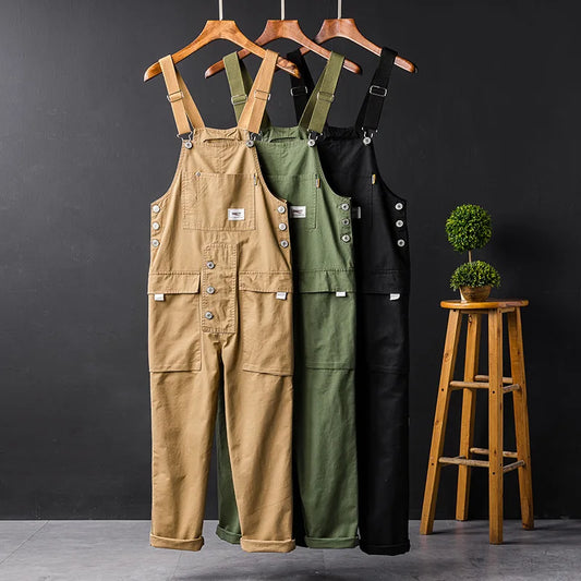 Wrenna | Pantalón Salopette di Cotone Premium