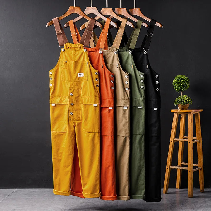 Wrenna | Pantalone Salopette di Cotone Premium