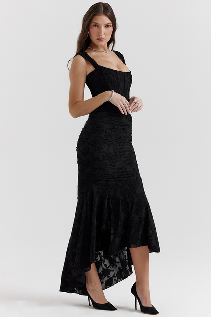 Dove - Abito Maxi di Pizzo Elegante e Aderente