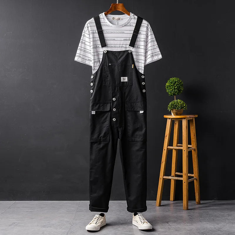 Wrenna | Pantalone Salopette di Cotone Premium