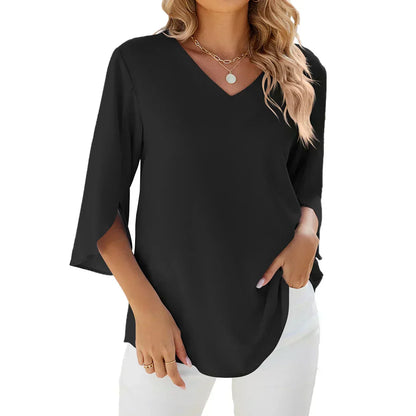 CARA - Blusa di collo a V