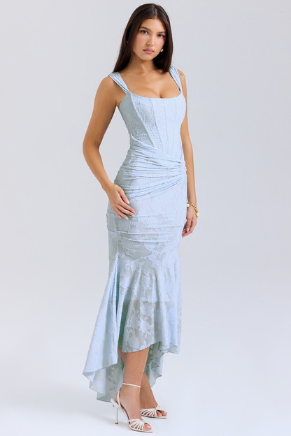 Dove - Abito Maxi di Pizzo Elegante e Aderente