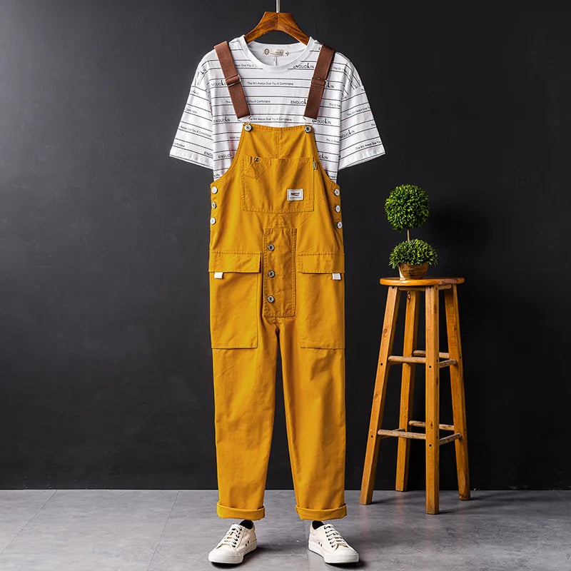 Wrenna | Pantalone Salopette di Cotone Premium