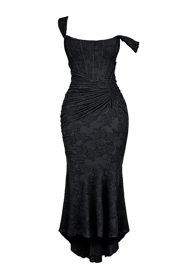 Dove - Abito Maxi di Pizzo Elegante e Aderente