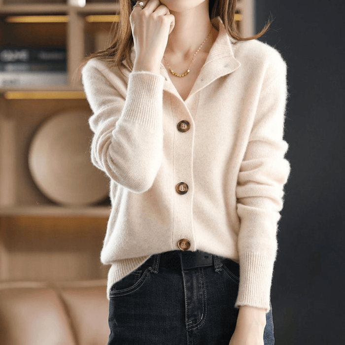 Anita - Cardigan in cachemire lavorato