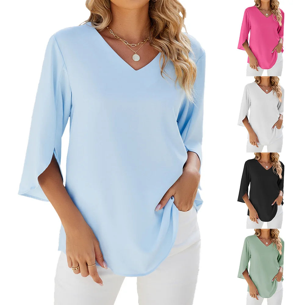 CARA - Blusa di collo a V
