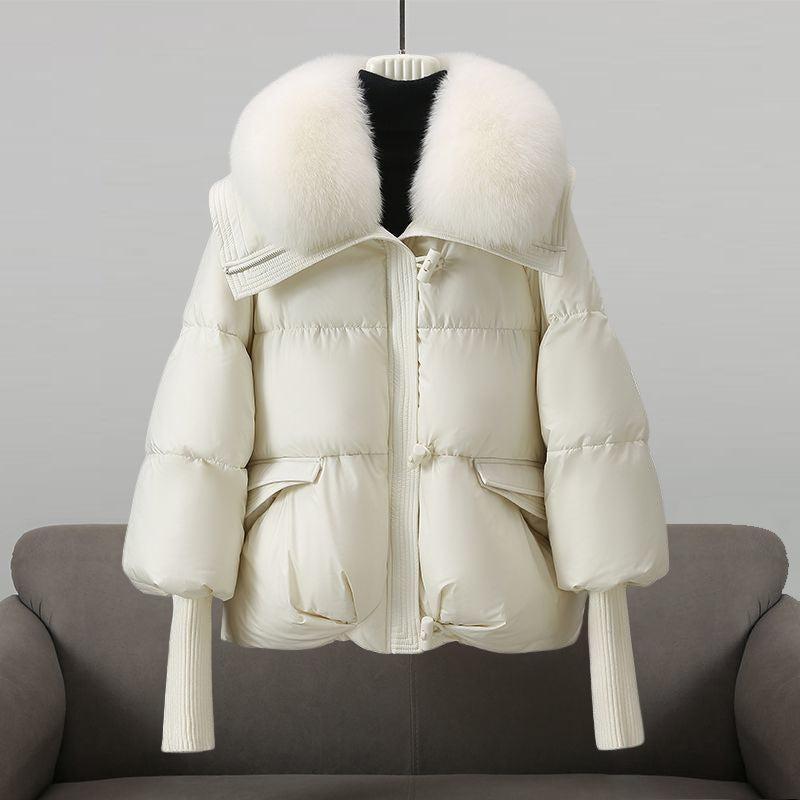 Aurora™ | Giacca glam in vera piuma