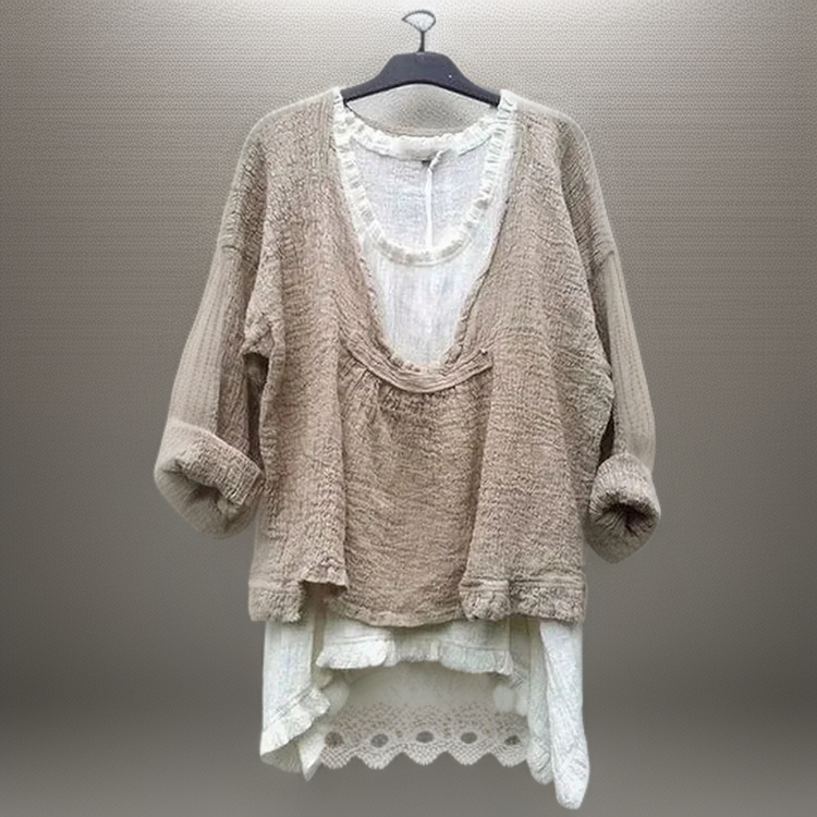 Sauce┃Set Casual Comodo con Due Camicie a maniche lunghe