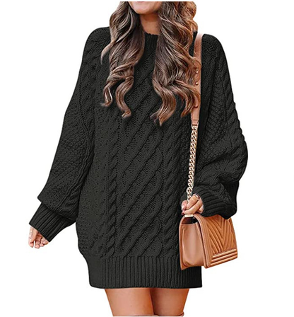 Chloé – Abito maglione in maglia intrecciata