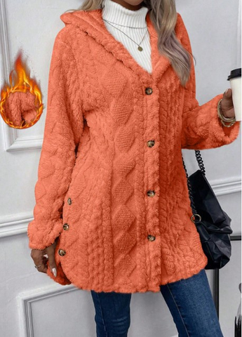 Chateau Elise™ | Cardigan con cappuccio di Felpa