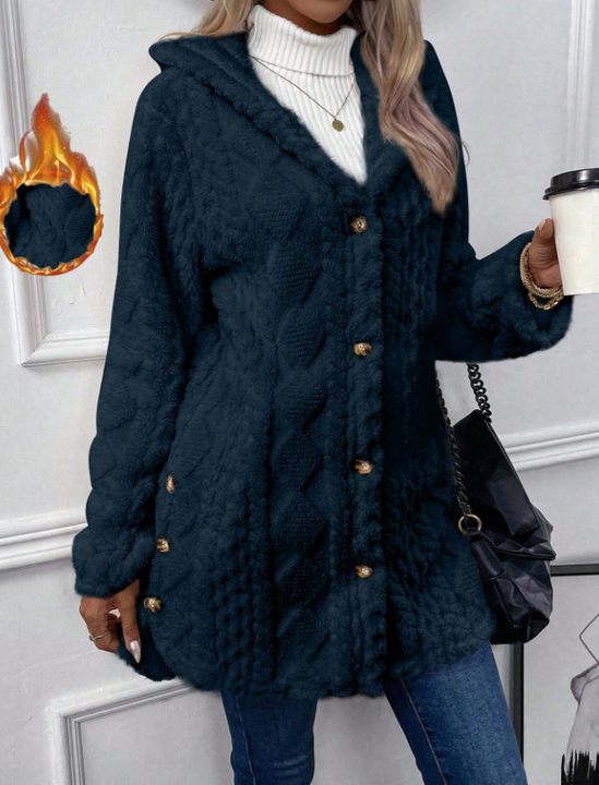 Chateau Elise™ | Cardigan con cappuccio di Felpa