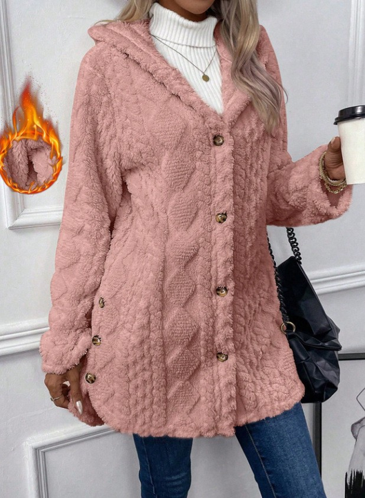 Chateau Elise™ | Cardigan con cappuccio di Felpa