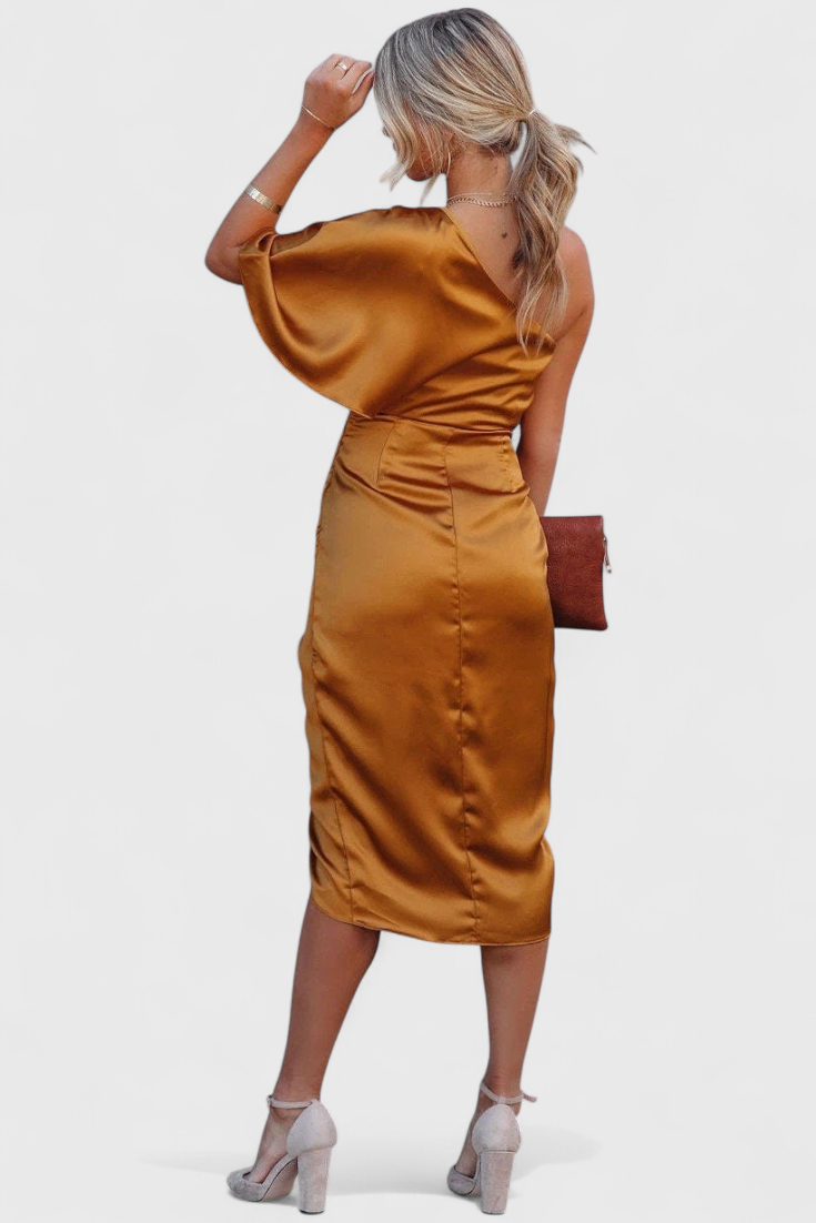 Anais Abito di Raso Elegante e Versatile