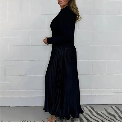 BRIELLE – ABITO DI MAGLIONE PLISSETTATO ELEGANTE
