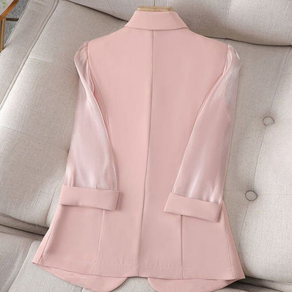 JOLINDE I BLAZER ELEGANTE CON MANICHE DI PIZZO